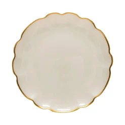 Costa Nova Dinnerware|Francesca Collection Charger Plates in Gold, Set of 6