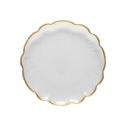 Costa Nova Dinnerware|Francesca Collection Dinner Plates in Gold, Set of 6