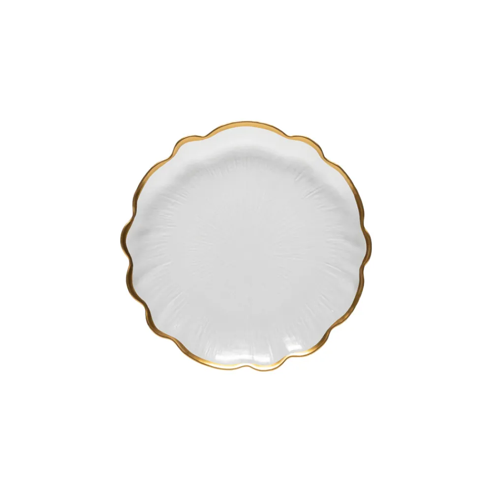 Costa Nova Dinnerware|Francesca Collection Salad Plates in Gold, Set of 6