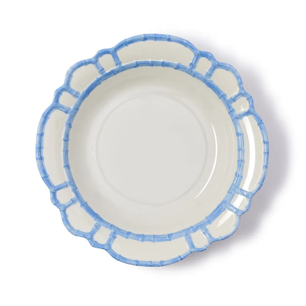 Two's Company Dinnerware|French Blue Bamboo Touch Bowl