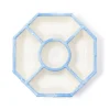 Two's Company Dinnerware|French Blue Bamboo Touch Chip and Dip