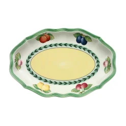 Villeroy & Boch Dinnerware|French Garden Fleurence Pickle Dish / Gravy Stand in Multi