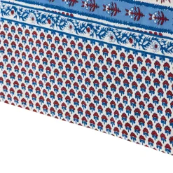 Couleur Nature Place Settings & Linens|French Tablecloth Avignon Red & Blue