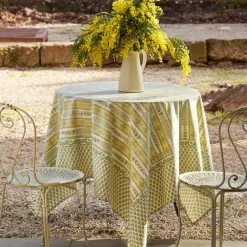 Couleur Nature Place Settings & Linens|French Tablecloth Avignon Pistache