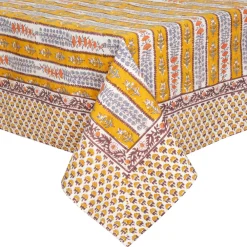 Couleur Nature Place Settings & Linens|French Tablecloth Avignon Dijon & Blue