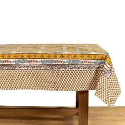 Couleur Nature Place Settings & Linens|French Tablecloth Avignon Dijon & Blue