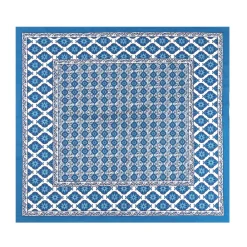 Couleur Nature Place Settings & Linens|French Tablecloth Azulejo Blue