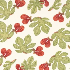 Couleur Nature Place Settings & Linens|French Tablecloth Fig Red & Green