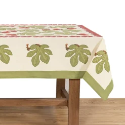 Couleur Nature Place Settings & Linens|French Tablecloth Fig Red & Green