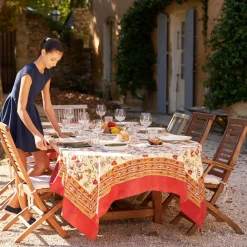 Couleur Nature Place Settings & Linens|French Tablecloth Fleur des Indes