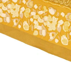 Couleur Nature Place Settings & Linens|French Tablecloth Forest Harvest Grey & Mustard