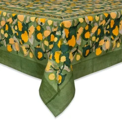 Couleur Nature Place Settings & Linens|French Tablecloth Fruit Yellow & Green