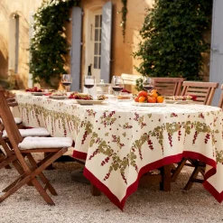 Couleur Nature Place Settings & Linens|French Tablecloth Gooseberry