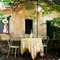 Couleur Nature Place Settings & Linens|French Tablecloth Granada Mustard