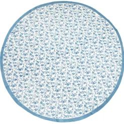 Couleur Nature Place Settings & Linens|French Tablecloth Granada Cornflower Blue