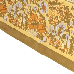 Couleur Nature Place Settings & Linens|French Tablecloth Jardin Mustard & Grey