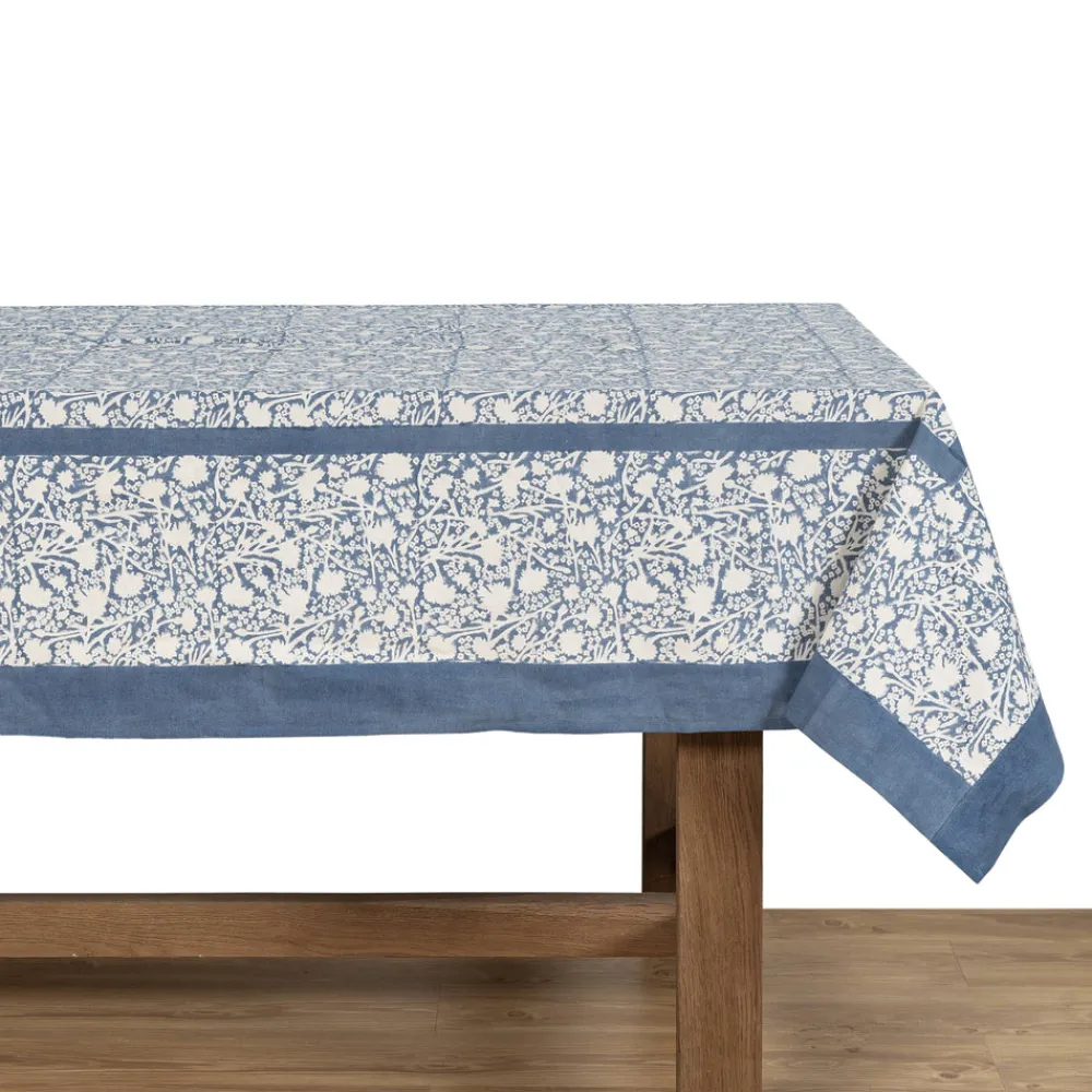 Couleur Nature Place Settings & Linens|French Tablecloth Meadows Bleu
