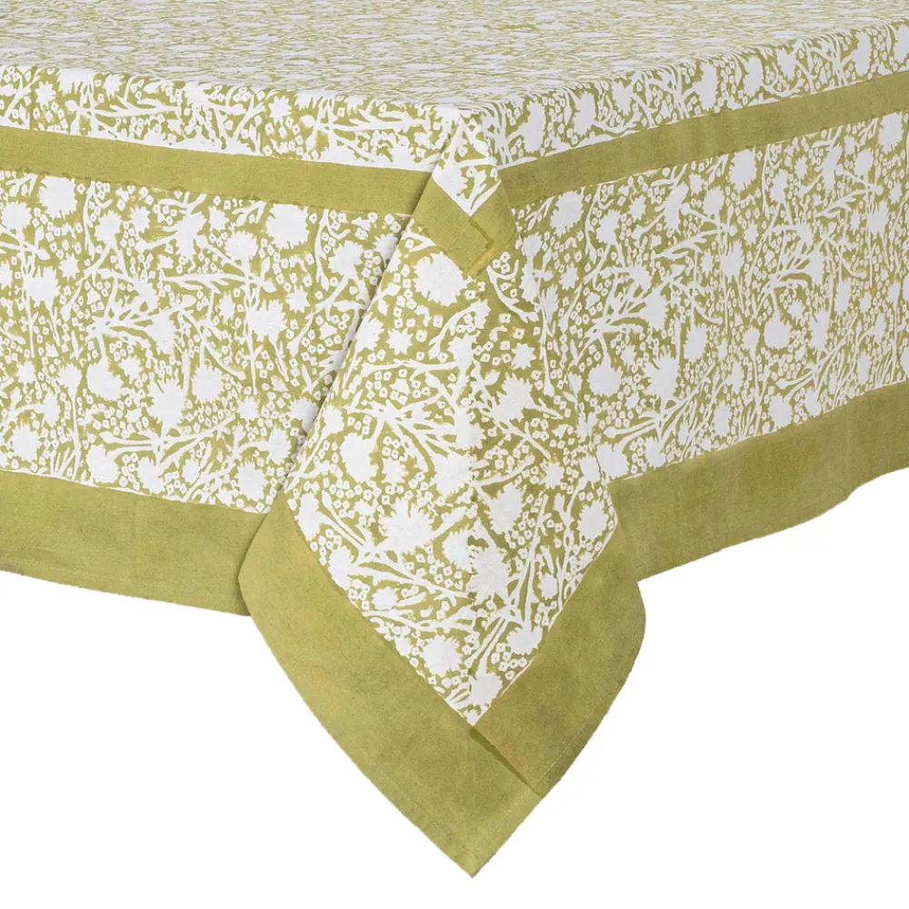 Couleur Nature Place Settings & Linens|French Tablecloth Meadows Vert