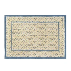 Couleur Nature Place Settings & Linens|French Tablecloth Meadows Blue & Green