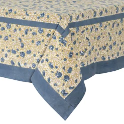 Couleur Nature Place Settings & Linens|French Tablecloth Meadows Blue & Green