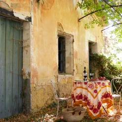 Couleur Nature Place Settings & Linens|French Tablecloth Pomegranate