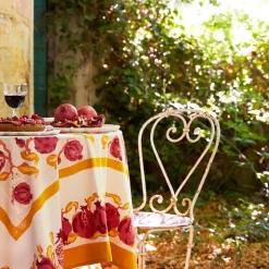 Couleur Nature Place Settings & Linens|French Tablecloth Pomegranate