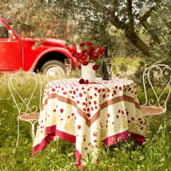 Couleur Nature Place Settings & Linens|French Tablecloth Poppies