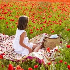 Couleur Nature Place Settings & Linens|French Tablecloth Poppies