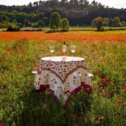 Couleur Nature Place Settings & Linens|French Tablecloth Poppies