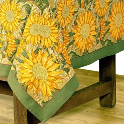 Couleur Nature Place Settings & Linens|French Tablecloth Sunflower Yellow & Green