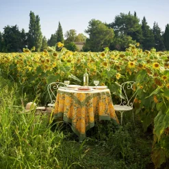 Couleur Nature Place Settings & Linens|French Tablecloth Sunflower Yellow & Green
