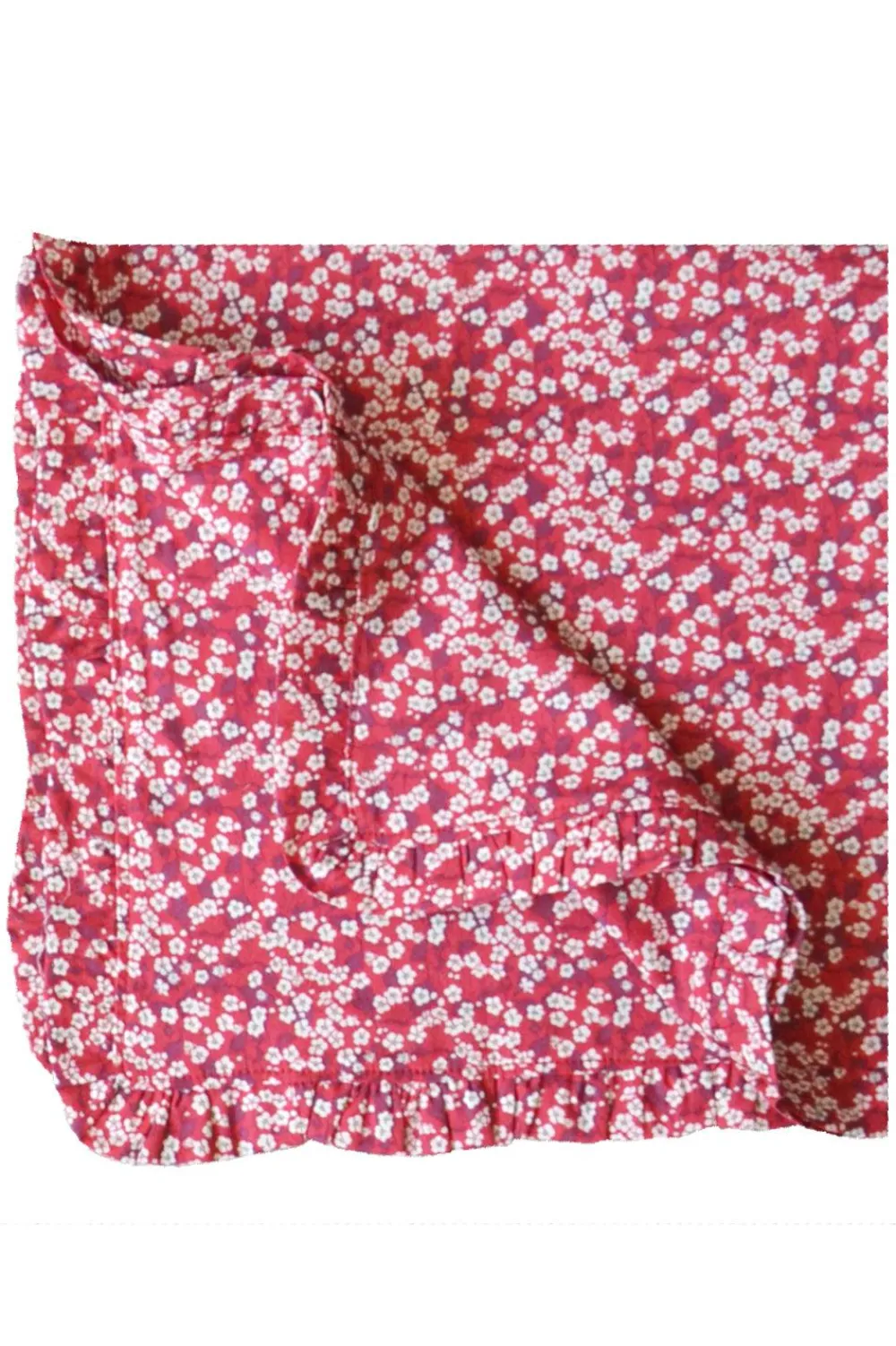 Coco & Wolf Place Settings & Linens|Frill Napkin Set Made With Liberty Fabric in Mitsi Valeria Red