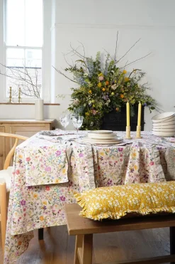 Coco & Wolf Place Settings & Linens|Frill Napkin Set Made With Liberty Fabric in in Linen Garden