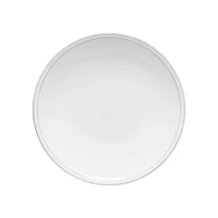 Costa Nova Dinnerware|Friso Collection Dinner Plates in White, Set of 6