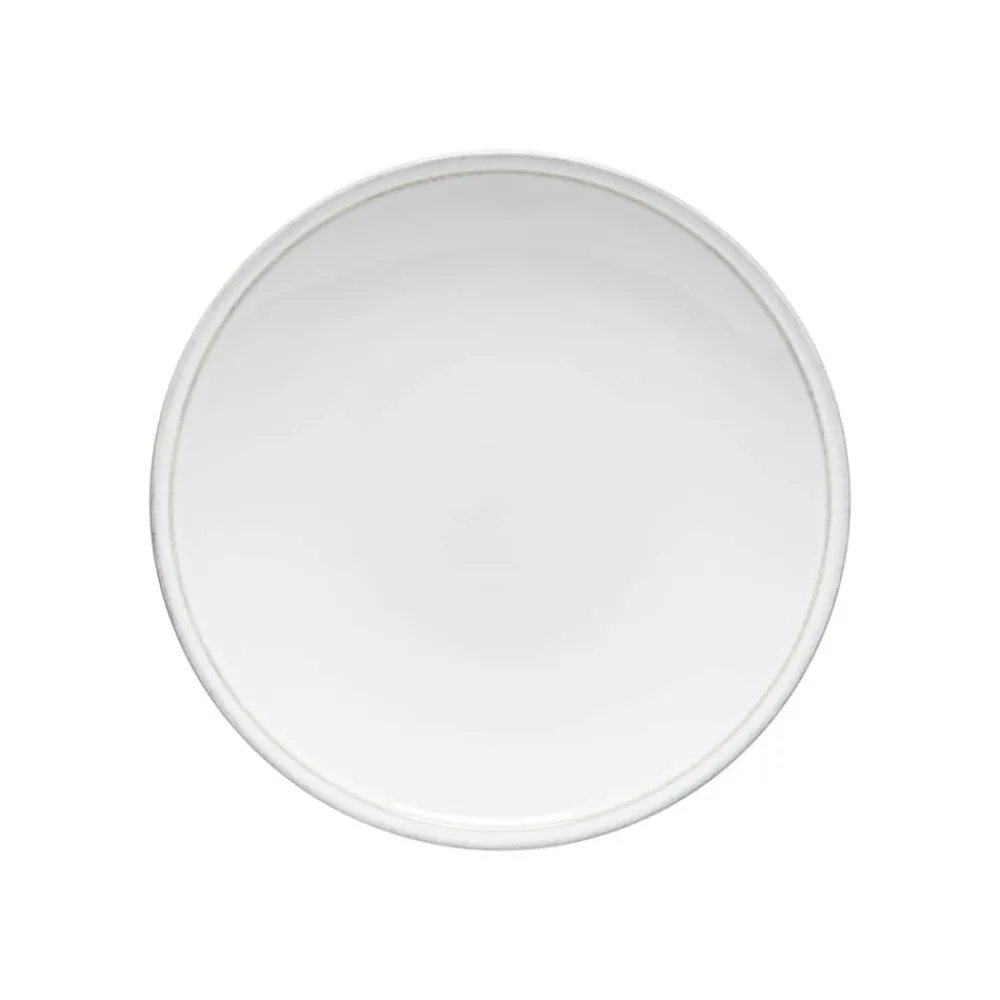 Costa Nova Dinnerware|Friso Collection Dinner Plates in White, Set of 6