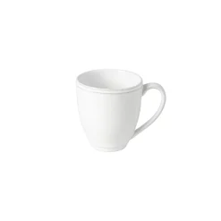 Costa Nova Dinnerware|Friso Collection Mugs in White, Set of 6