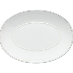 Costa Nova Dinnerware|Friso Collection Oval Platter 16" in White