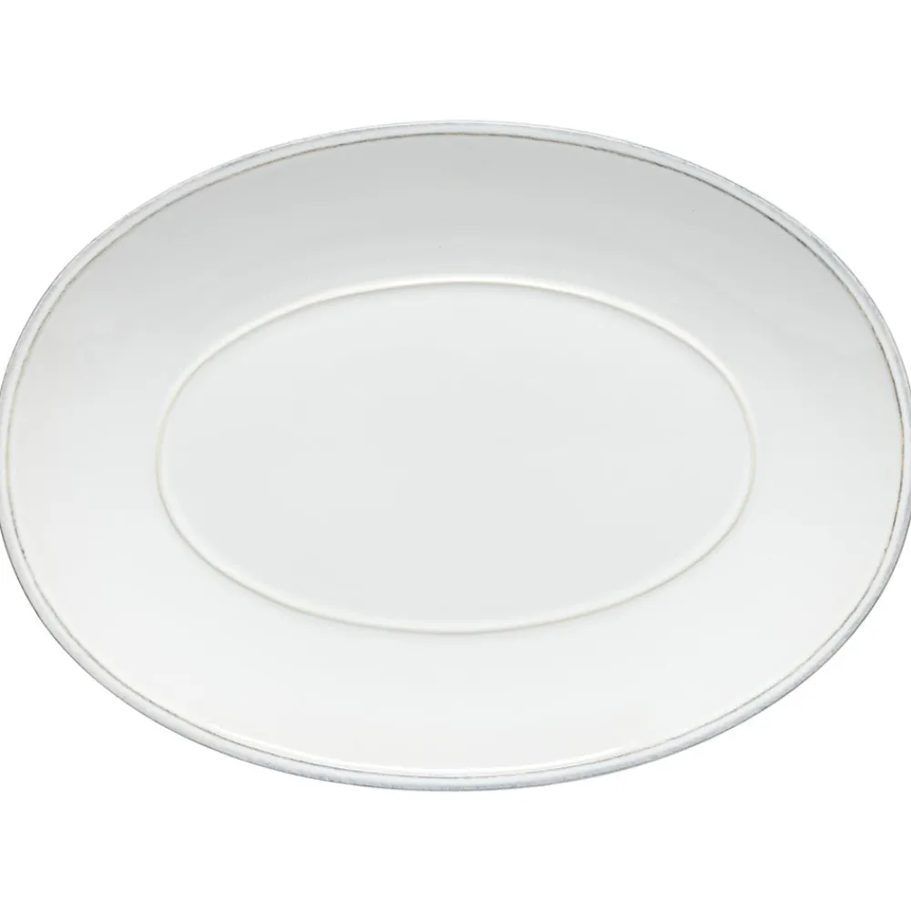 Costa Nova Dinnerware|Friso Collection Oval Platter 16" in White