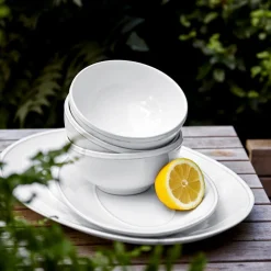 Costa Nova Dinnerware|Friso Collection Oval Platter 12" in White