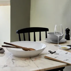 Costa Nova Dinnerware|Friso Collection Pasta/Serving Bowl in White