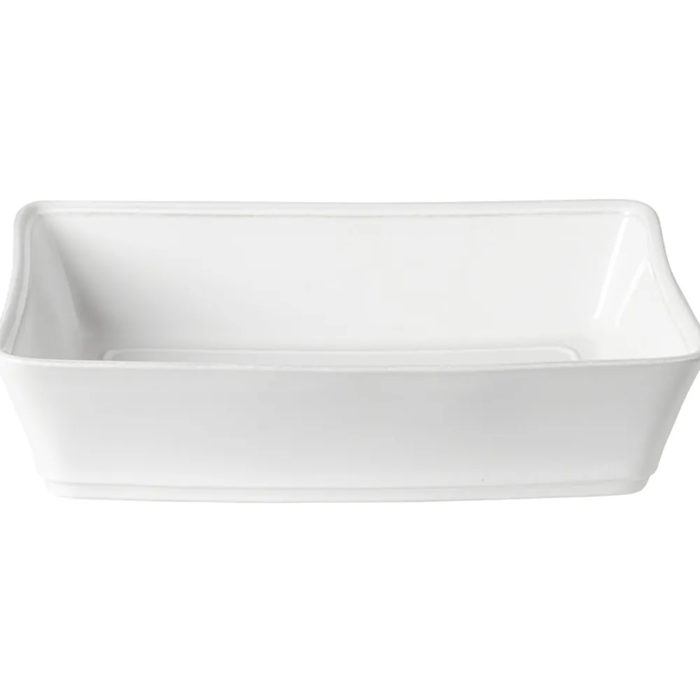 Costa Nova Dinnerware|Friso Collection Rectangle Baker 14" in White