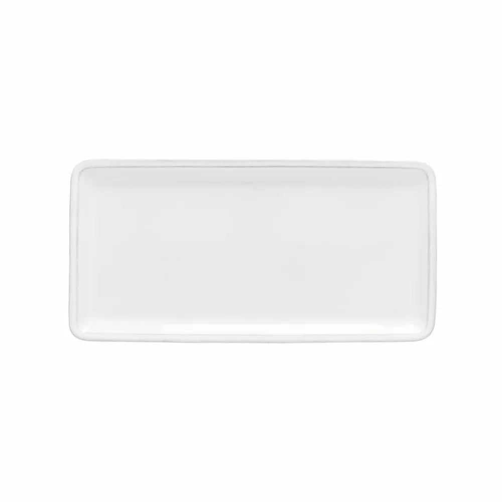 Costa Nova Dinnerware|Friso Collection Rectangle Platter 12" in White