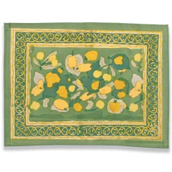 Couleur Nature Place Settings & Linens|Fruit Mats in Yellow & Green, Set of 6
