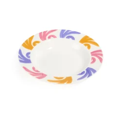 Themis Z Dinnerware|Gaia Purple & Pink Soup Plate
