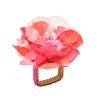 Kim Seybert Place Settings & Linens|Gardenia Napkin Ring in Salmon, Set of 4