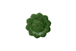 Bordallo Pinheiro Dinnerware|Geranium Dessert Plate 22" Green