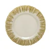 Costa Nova Dinnerware|Gianna Collection Charger Plates in Gold, Set of 6