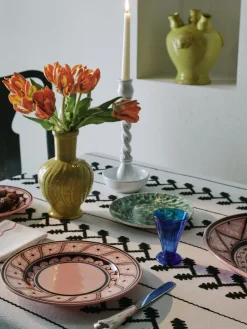 Carolina Irving and Daughters Dinnerware|Gigi Pink Dessert Plate