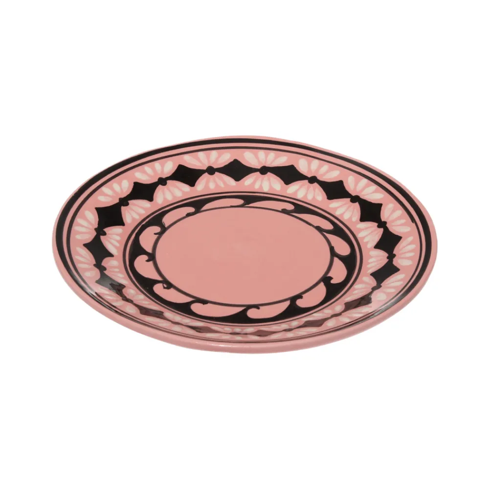 Carolina Irving and Daughters Dinnerware|Gigi Pink Dessert Plate