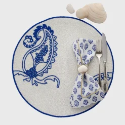 Joanna Buchanan Place Settings & Linens|Gilt Edge Shell Napkin Rings, Mother of Pearl, Set of Two